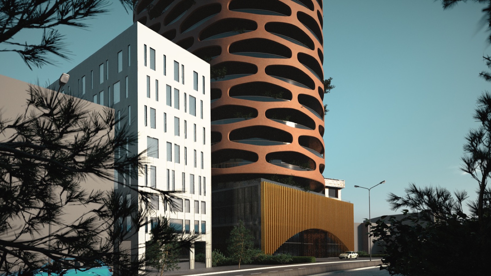 TET Tower business entrance